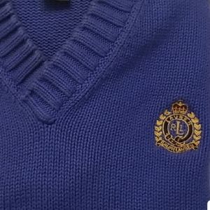 Lauren by Ralph Lauren Women's Crested Sweater